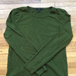 J. Crew Army Green Long Sleeve Tee